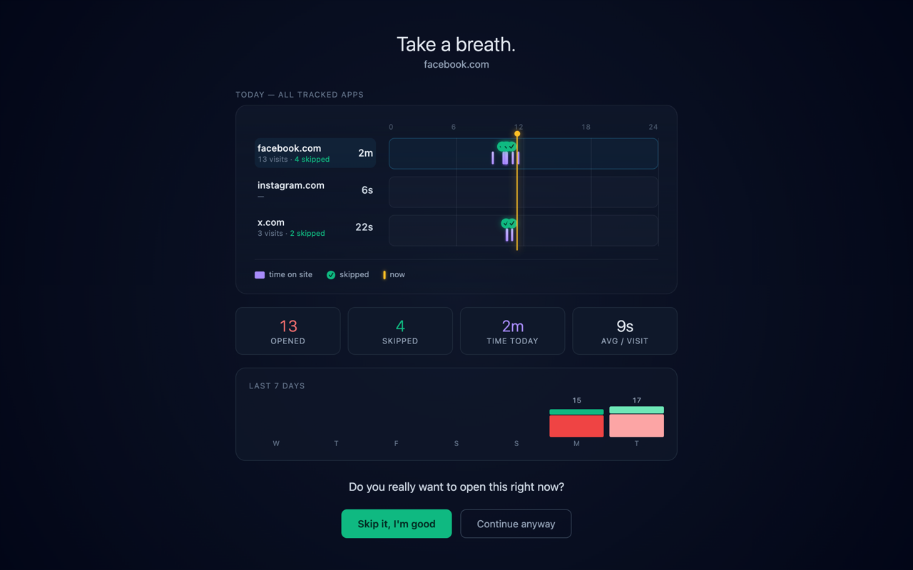 Mindful Screen Time overlay